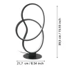 Candeeiro de Mesa com LED e Estrutura em Alumínio Preto GIANELLA EGLO 900951