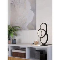 Candeeiro de Mesa com LED e Estrutura em Alumínio Preto GIANELLA EGLO 900951