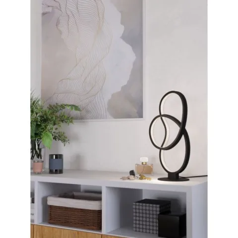 Candeeiro de Mesa com LED e Estrutura em Alumínio Preto GIANELLA EGLO 900951