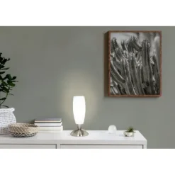 Candeeiro de mesa com vidro acetinado branco SLIM EGLO 82305