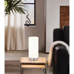 Candeeiro de Mesa com Vidro Branco Satinado DAMASCO 1 EGLO 95775