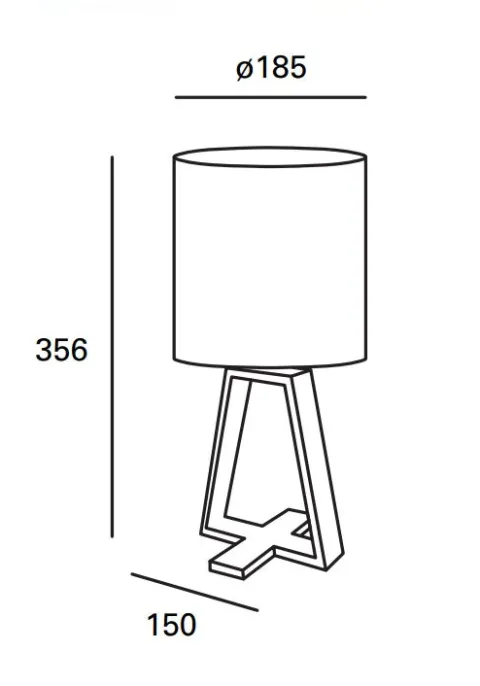 Candeeiro de Mesa Forlight Nuts Branco DE-0020-BLA