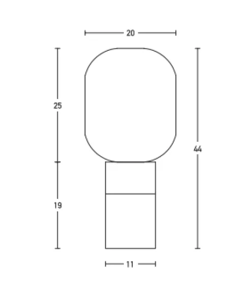 Candeeiro de Mesa GLASS AMBER BRASS 20253 - Zambelis