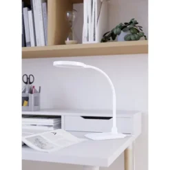 Candeeiro de Mesa LED Branco com Pescoço Flexível LAURO EGLO 902178