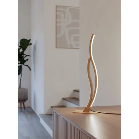 Candeeiro de Mesa LED com Aspeto de Madeira GRISOLIA EGLO 901213