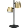 Candeeiro de mesa LED com base em aço e latão ALTAMIRA EGLO 39986