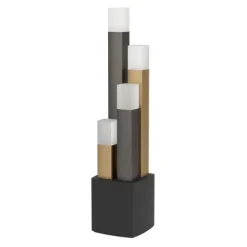 Candeeiro de Mesa LED com Base de Metal Preto e Dourado ESTANTERIOS EGLO 39907