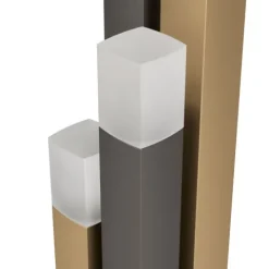 Candeeiro de Mesa LED com Base de Metal Preto e Dourado ESTANTERIOS EGLO 39907