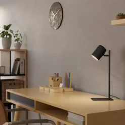Candeeiro de Mesa LED com Cabeça Ajustável Preto e Branco CEPPINO EGLO 98855