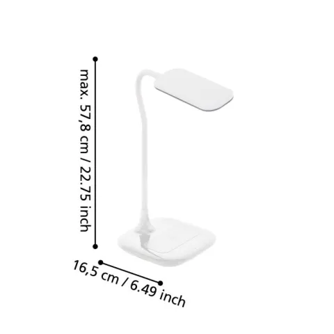 Candeeiro de Mesa LED com Carregamento Sem Fios MASSERIE EGLO 98247