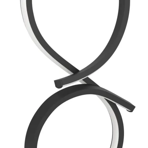 Candeeiro de Mesa LED com Design Curvo em Preto e Branco SERPINS EGLO 901269