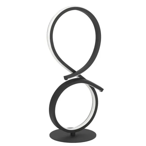 Candeeiro de Mesa LED com Design Curvo em Preto e Branco SERPINS EGLO 901269
