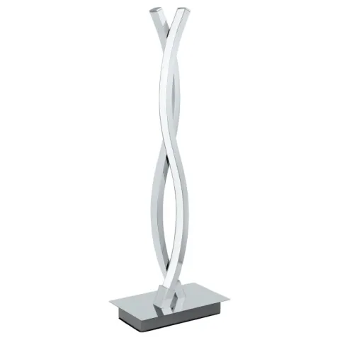 Candeeiro de Mesa LED com Dois Perfis Curvos em Metal Cromado LASANA 2 EGLO 96105