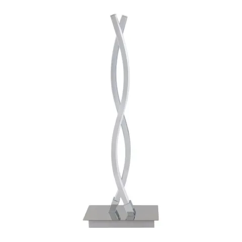 Candeeiro de Mesa LED com Dois Perfis Curvos em Metal Cromado LASANA 2 EGLO 96105