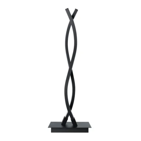 Candeeiro de Mesa LED com Dois Perfis Curvos em Metal Preto LASANA 3 EGLO 99318