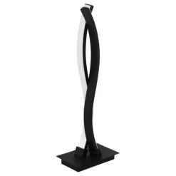 Candeeiro de Mesa LED com Dois Perfis Curvos em Metal Preto LASANA 3 EGLO 99318