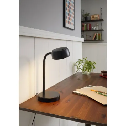 Candeeiro de Mesa LED Preto com Luz Branca Quente CABALES EGLO 99335