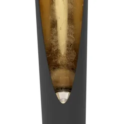 Candeeiro de Mesa LED Tubular Preto e Dourado BARBOTTO EGLO 97583