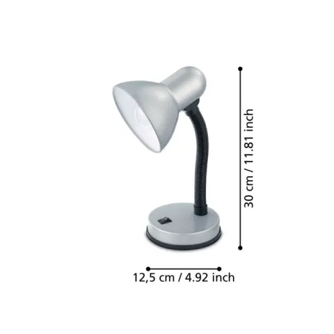 Candeeiro de Mesa Metálico com Pescoço Ajustável BASIC 1 EGLO 90977