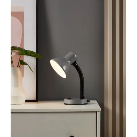 Candeeiro de Mesa Metálico com Pescoço Ajustável BASIC 1 EGLO 90977