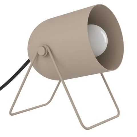 Candeeiro de Mesa Minimalista com Abajur Inclinado Areia TILSTON EGLO 44165