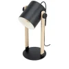 Candeeiro de Mesa Preto-Creme e Madeira HORNWOOD EGLO 43519