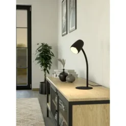 Candeeiro de Mesa Preto Mate Articulado CARLO EGLO 901828