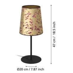 Candeeiro de Mesa Sustentável com Pétalas de Rosa CASTUERA EGLO 390294