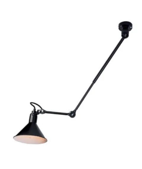 Candeeiro de Parede 1L STEEL BLACK PZA19219 Zambelis preto