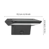 Candeeiro de Parede Solar Exterior Preto PORRASSA EGLO 48944