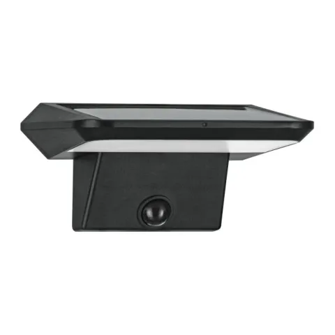 Candeeiro de Parede Solar Exterior Preto PORRASSA EGLO 48944