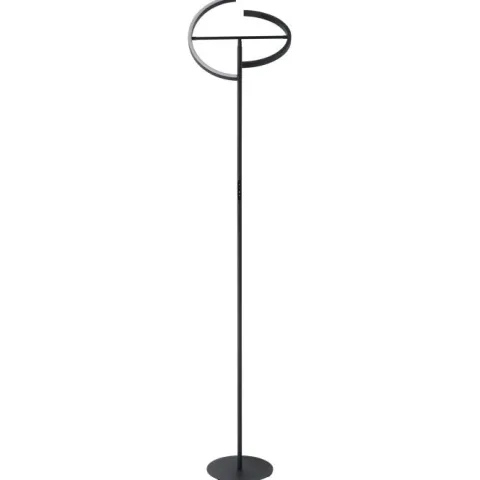 Candeeiro de Pé CASTELPOTO EGLO - Aço Preto, LED 3000K, Dimmer Tátil, 180cm 901972