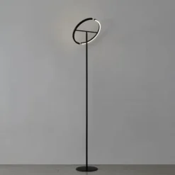 Candeeiro de Pé CASTELPOTO EGLO - Aço Preto, LED 3000K, Dimmer Tátil, 180cm 901972