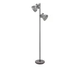 Candeeiro de pé com base metal preto e painel madeira BARNSTAPLE EGLO 49722
