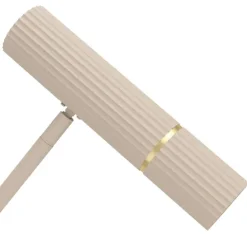 Candeeiro de pé cor de areia com detalhes em latão escovado CAMINIA EGLO 901155