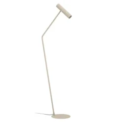 Candeeiro de pé cor de areia com detalhes em latão escovado CAMINIA EGLO 901155
