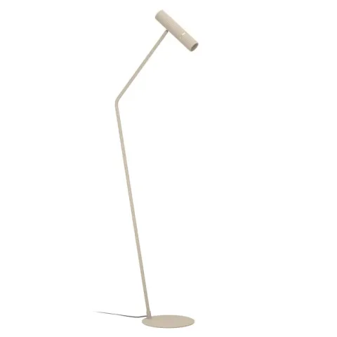 Candeeiro de pé cor de areia com detalhes em latão escovado CAMINIA EGLO 901155