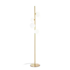 Candeeiro de pé dourado Perlage PT4 - Ideal Lux