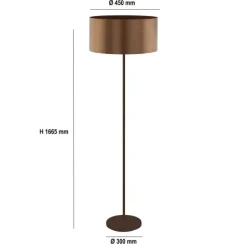 Candeeiro de Pé Eglo Saganto 39358 Castanho