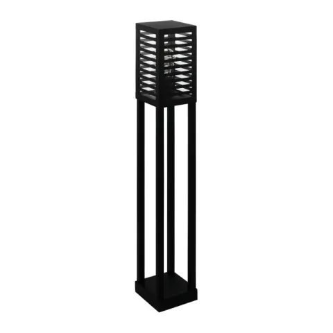 Candeeiro de Pé Exterior com Corpo Cuboide Preto ALAMONTE 3 EGLO 900139