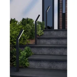 Candeeiro de Pé Exterior Preto com LED UGENTO EGLO 900993