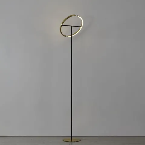 Candeeiro de pé LED CASTELPOTO EGLO – Design em latão escovado com orientação ajustável 901973