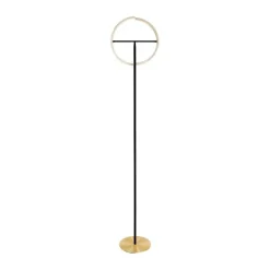 Candeeiro de pé LED CASTELPOTO EGLO – Design em latão escovado com orientação ajustável 901973