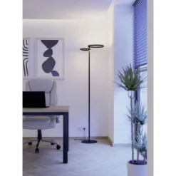 Candeeiro de pé LED com Anéis Luminosos e Controlo Tátil CASTELPOTO EGLO 901974