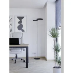 Candeeiro de pé LED com Anéis Luminosos e Controlo Tátil CASTELPOTO EGLO 901974