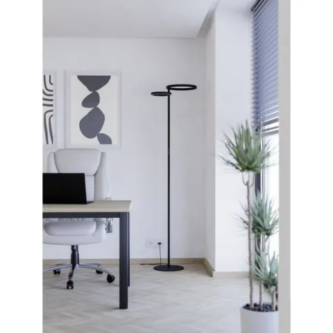 Candeeiro de pé LED com Anéis Luminosos e Controlo Tátil CASTELPOTO EGLO 901974