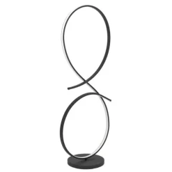 Candeeiro de pé LED com design curvo preto e branco SERPINS EGLO 901271