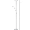 Candeeiro de pé LED com luz de leitura flexível BAYA EGLO 93875