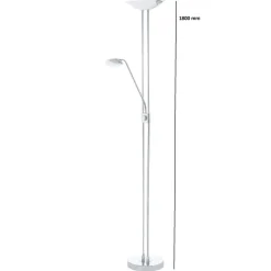 Candeeiro de pé LED com luz de leitura flexível BAYA EGLO 93875