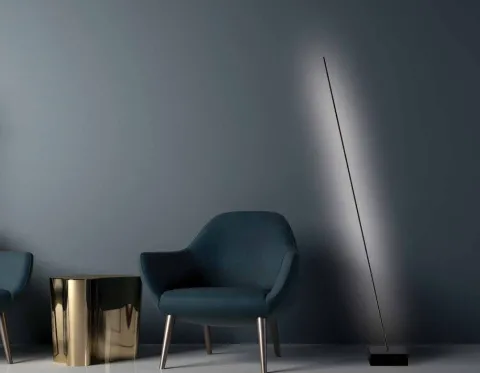 Candeeiro de Pé Led Preto PZA20147 - Zambelis